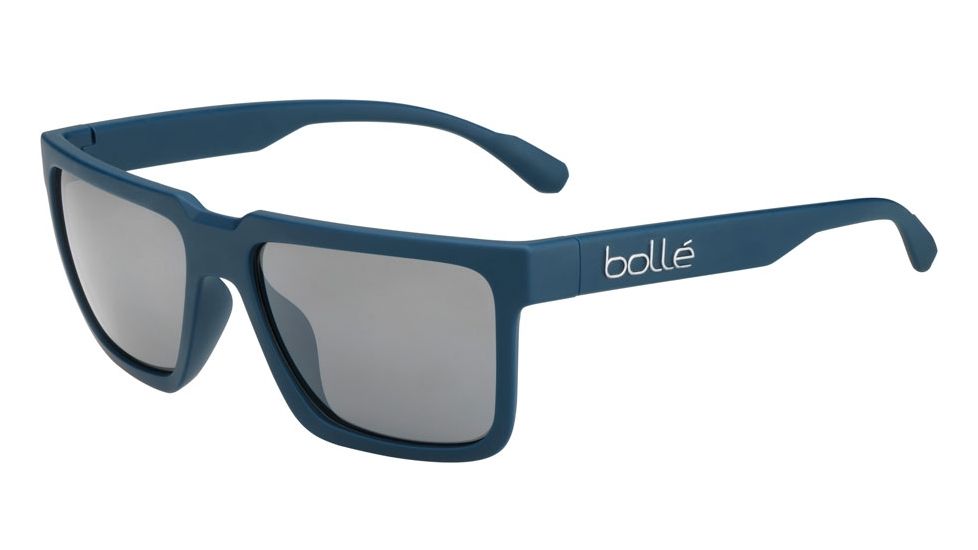 Bolle Frank Progressive Prescription Sunglasses, Matte Navy Frame, Polarized, 12557PR