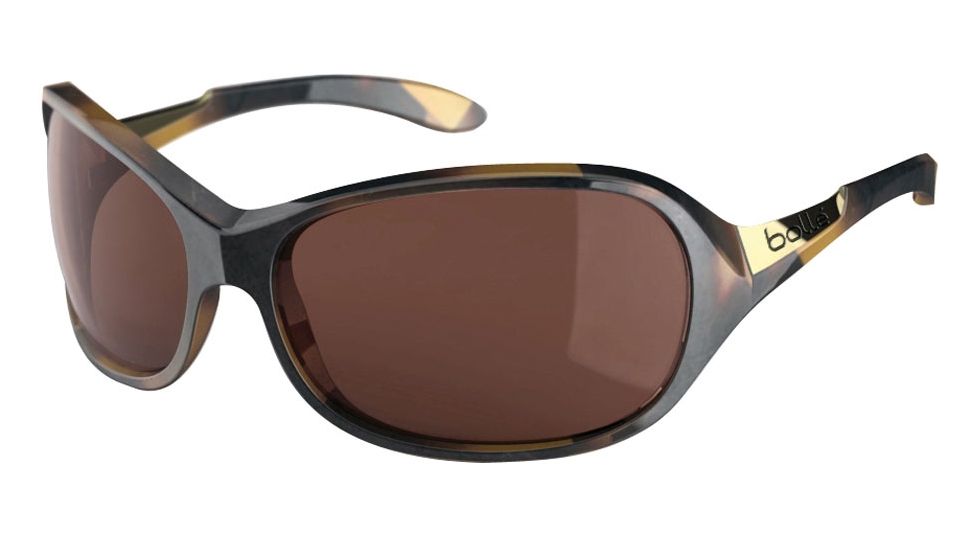 Bolle Grace Single Vision Prescription Sunglasses, Shiny Tortoise Frame, Polarized, 11650SV