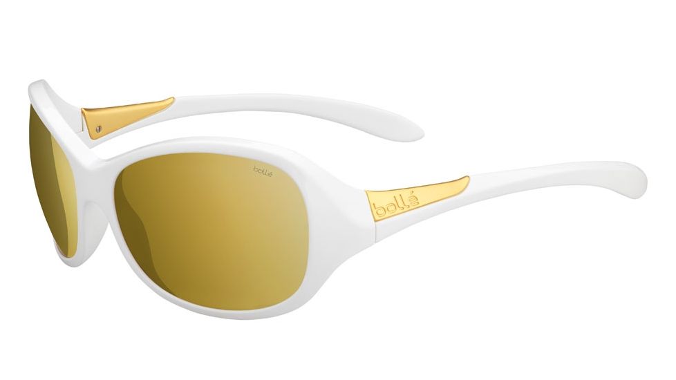Bolle Grace Single Vision Prescription Sunglasses, Shiny White Frame, 12559SV