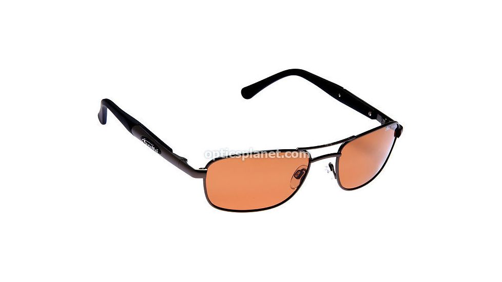Bolle Pharmium Metals Polarized Sunglasses w/ Matte Gun Frame, Polarized Sandstone Lenses - 3911249063