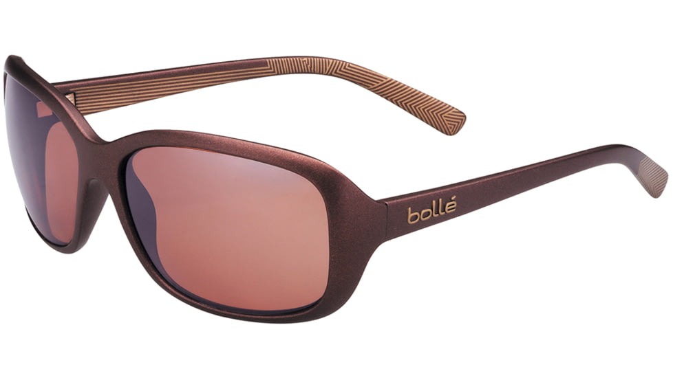 Bolle Molly Sunglasses, Polarized Sandstone Gun Oleo AR, Matte Chocolate/Gold 11804
