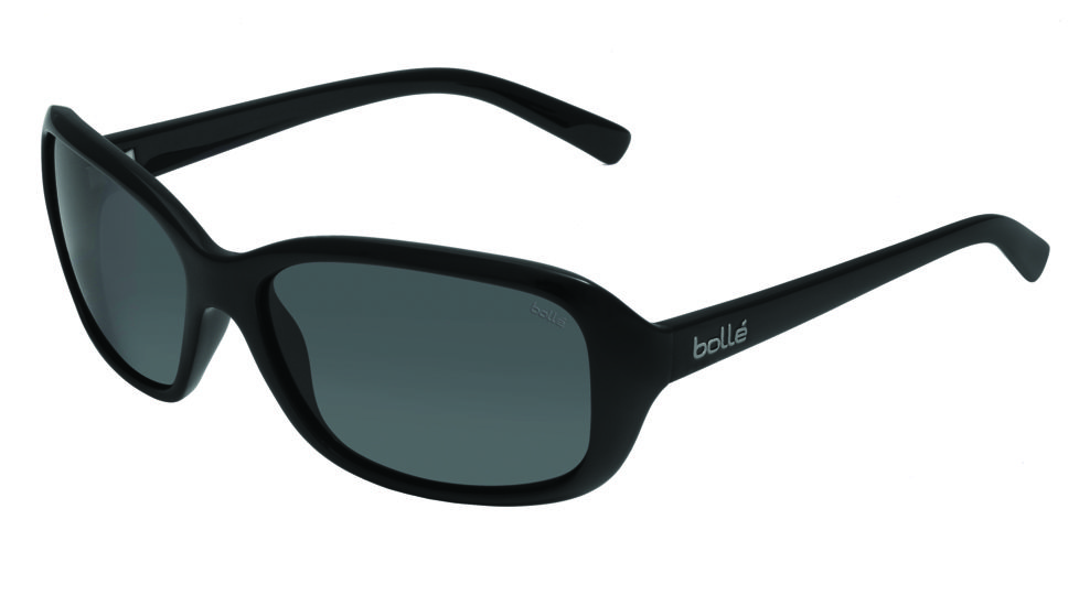 Bolle Molly Sunglasses, Shiny Black Frame, Polarized TNS Lens, 11511