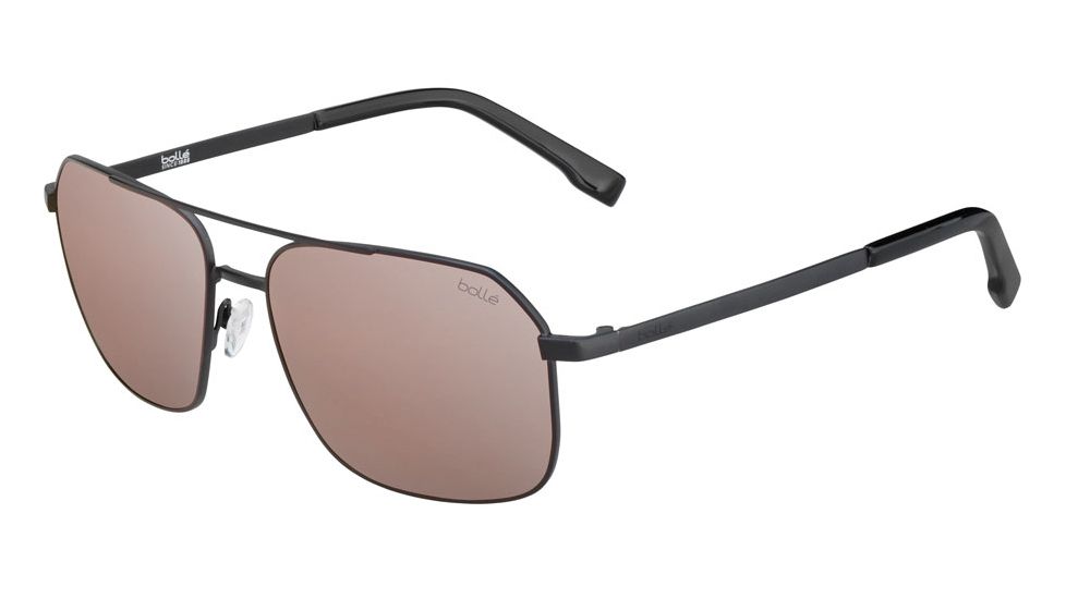 Bolle Navis Sunglasses, Matte Cool Gray, Phantom Brown Gun 12582