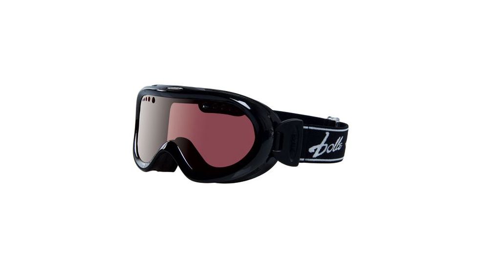 Bolle Nebula Ski / Snowboard Goggles Shiny Black Frame, Vermillon Gun Lens 20695