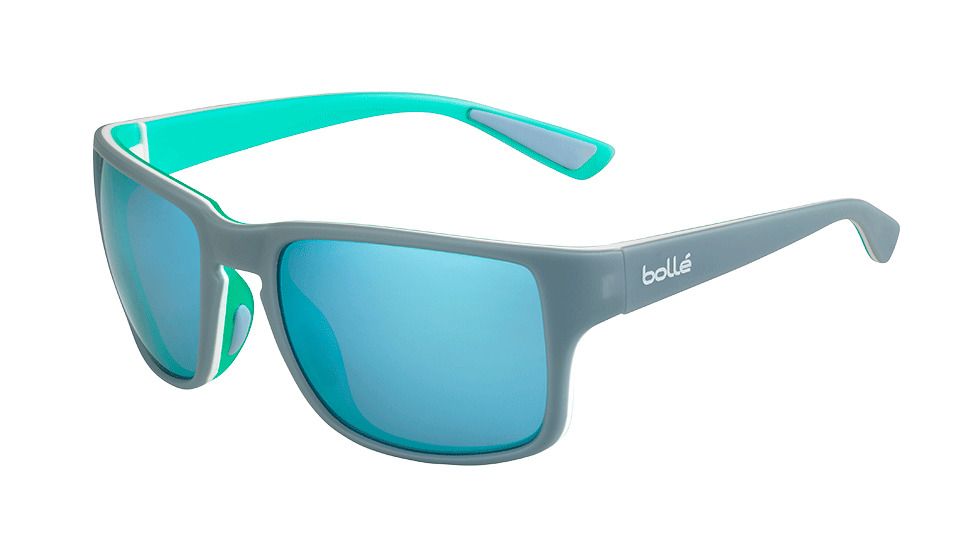 Bolle Slate Single Vision Prescription Sunglasses, Matte Storm Lagoon Frame, 12427SV