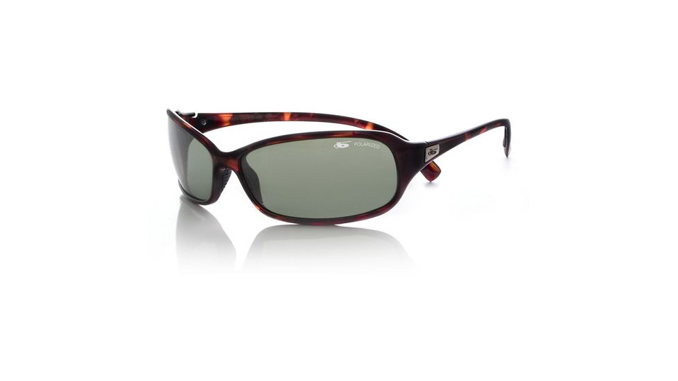 Bolle Snakes Serpent Sun Glasses - Dark Tortoise Frame, Polarized Axis Lens
