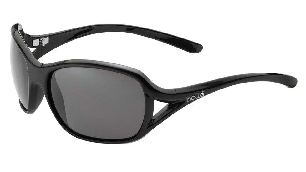 Bolle Solden Single Vision Prescription Sunglasses, Shiny Black Frame-11754SV