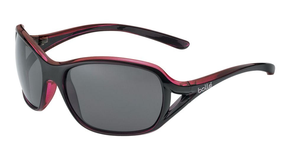 Bolle Solden Single Vision Prescription Sunglasses, Shiny Plum/Translucent Frame-11757SV