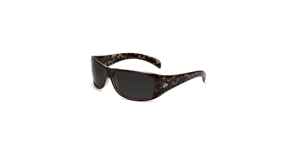 Bolle Sonar Sunglasses, Black Brown Tortoise Frame, Polarized TNS Lens, 11340