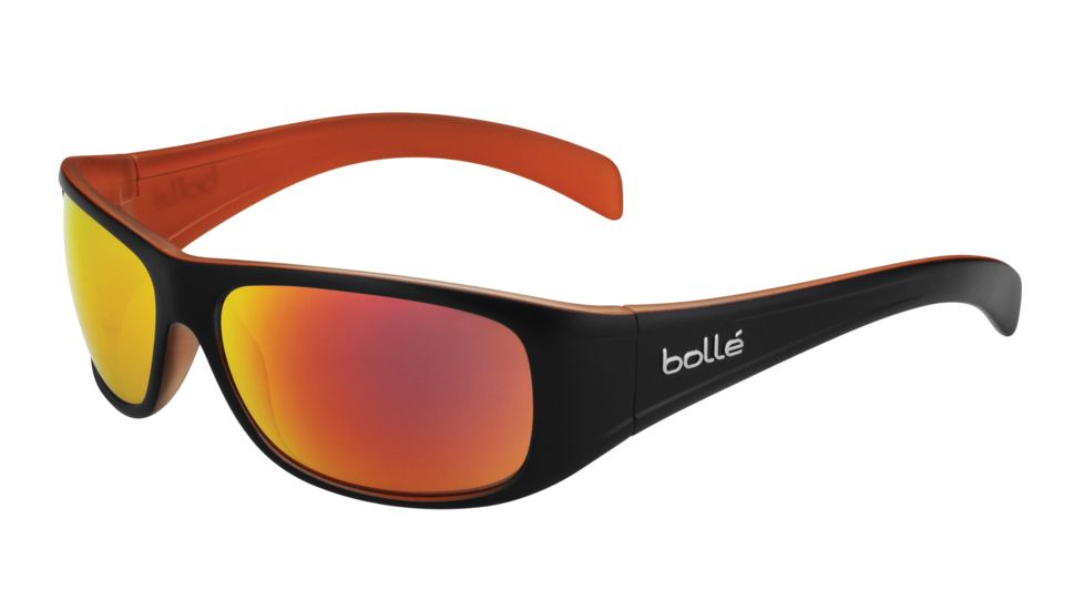 Bolle Sonar Sunglasses, Polarized TNS Fire Oleo AF, Matte Black/Orange 11811
