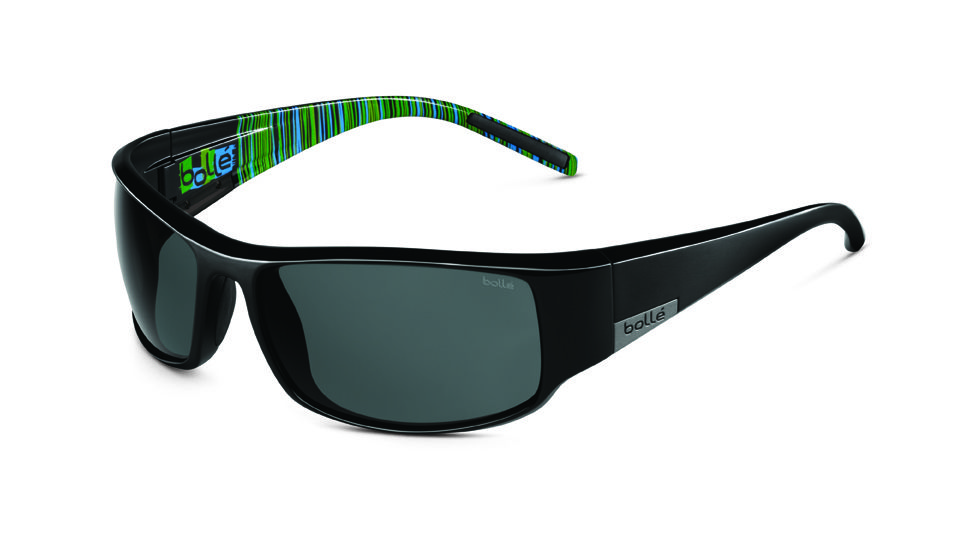 Bolle Sunglasses, King Shiny Black Tiki Frame TNS Lens 11504
