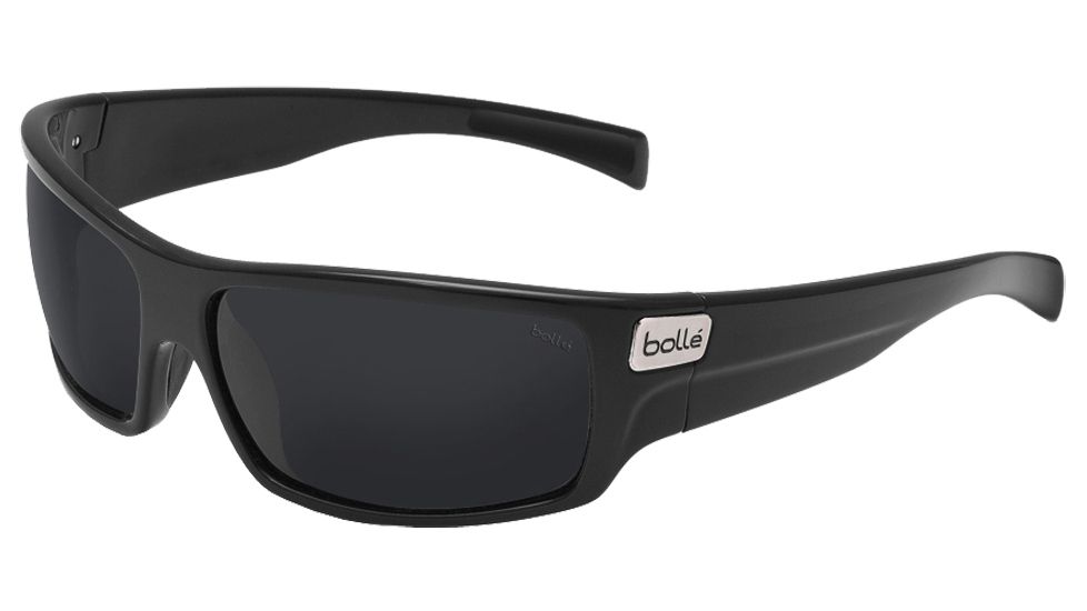 Bolle Tetra Sunglasses, Shiny Black Frame, Polarized TNS Lens 11362