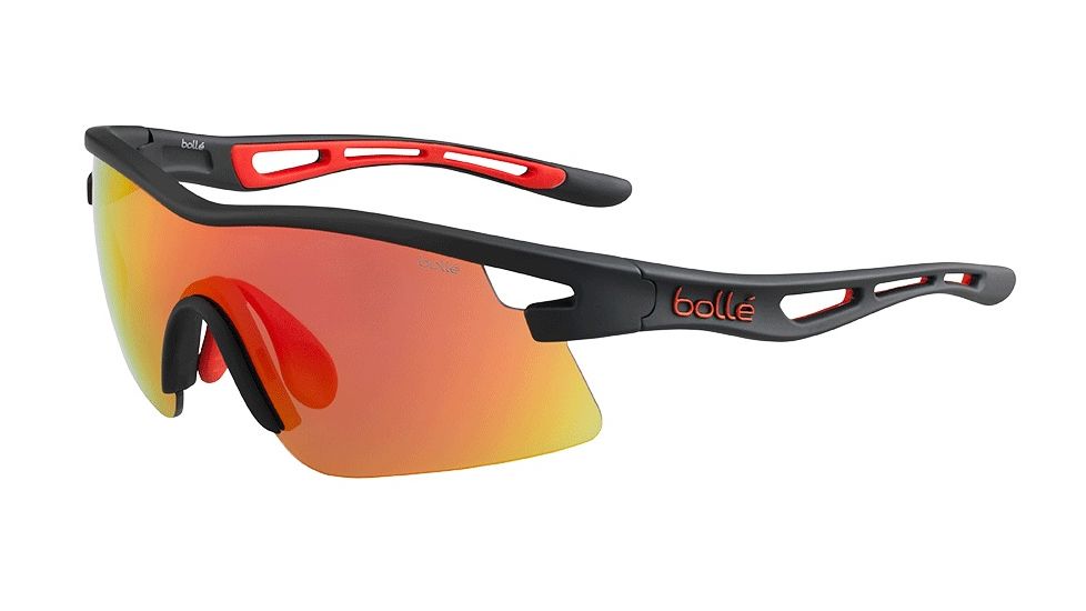 Bolle Vortex Sunglasses, Matte Black Frame, Medium, 12265