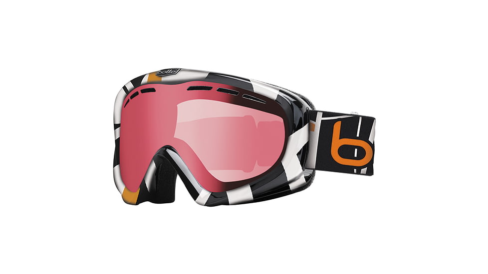 Bolle Y6 OTG Ski/Snowboard Goggles - Orange Tiki Mondrian Frame and Vermillon Gun Lens 20971