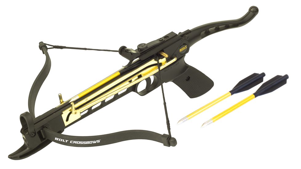BOLT Crossbows The Breaker Full Metal Fast Cocking Crossbow, Black/Gold BT102