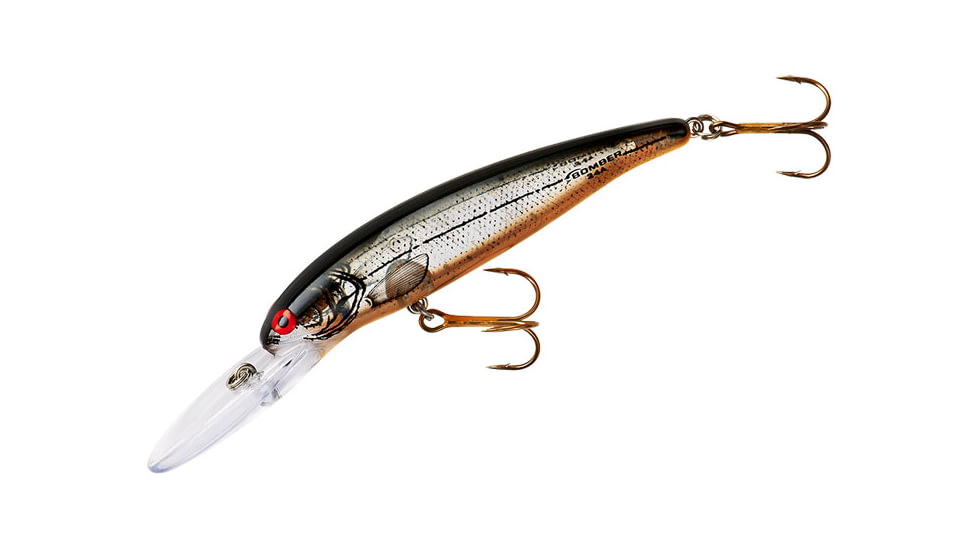 Bomber Deep Long 24A Crankbait, 3.5in, 3/8oz, Silver Flash/Orange Belly, B24AXSIO