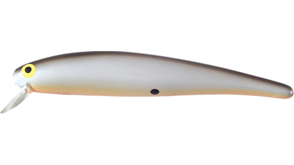 Bomber Deep Long A Minnow, 3 1/2in, Floating, 3/8oz, Pearl/BlackBack/Orange, B24APBO