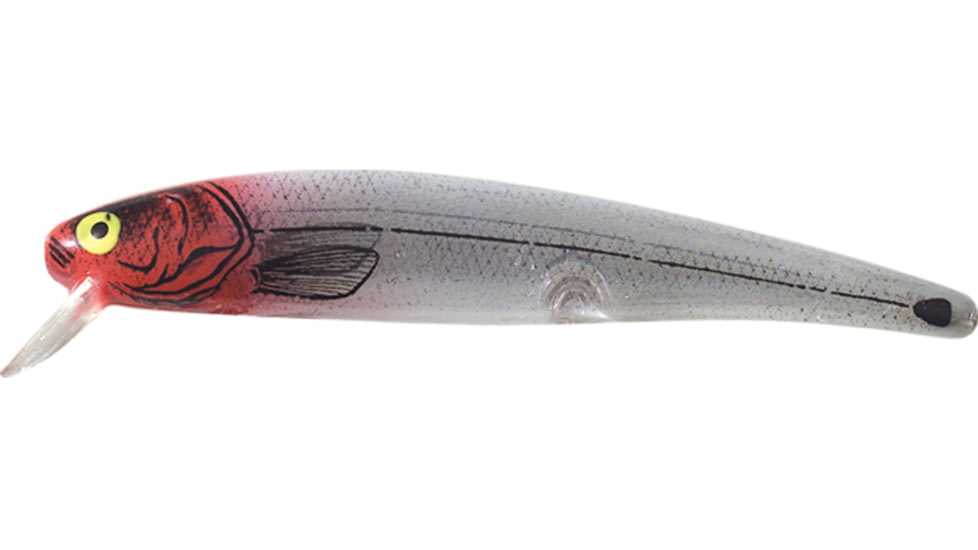 Bomber Deep Long A Minnow 3.5ft, 3/8oz, Floating, Silver Flash/Red Head, B24AXS104