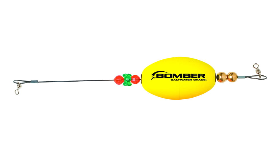 Bomber Saltwater SW Paradise Oval Poppers, Yellow, BSWPPOY
