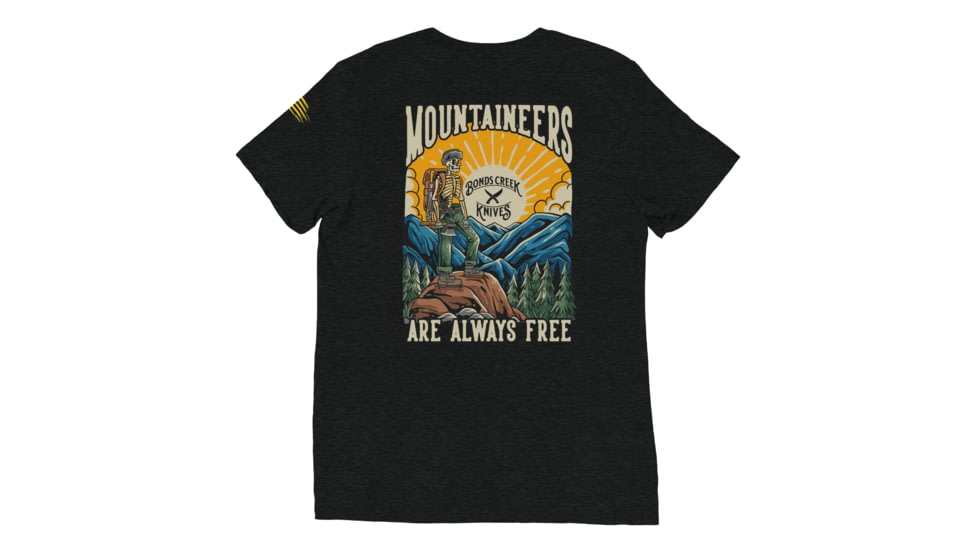 Bonds Creek Knives Mountaineers Are Always Free T Shirt, 384235217377