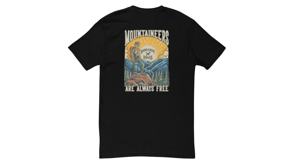 Bonds Creek Knives Mountaineers are Always Free T Shirt, 38622225338
