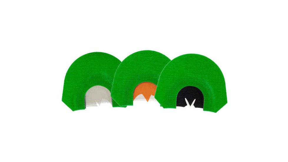 Bone Collector Lucky Lady 3-Pack Turkey Mouth/Diaphragm Call Combo, Green, BC140009