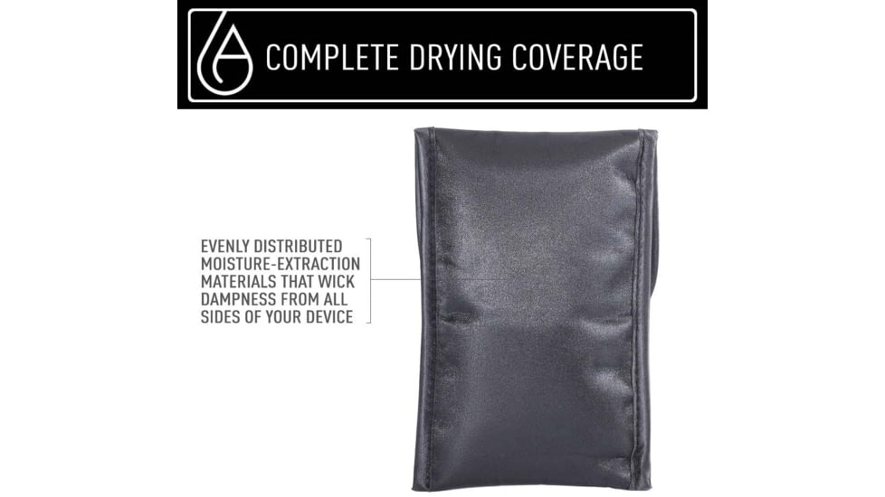 BONE-DRI Small Electronics Rescue Pouch, Black, AP100BL