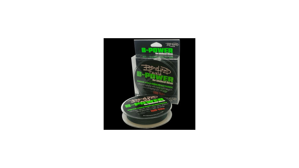 Bonehead Tackle Braided Fishing Line 4X 12LB - Green, 150, BH-BHB4X150MG