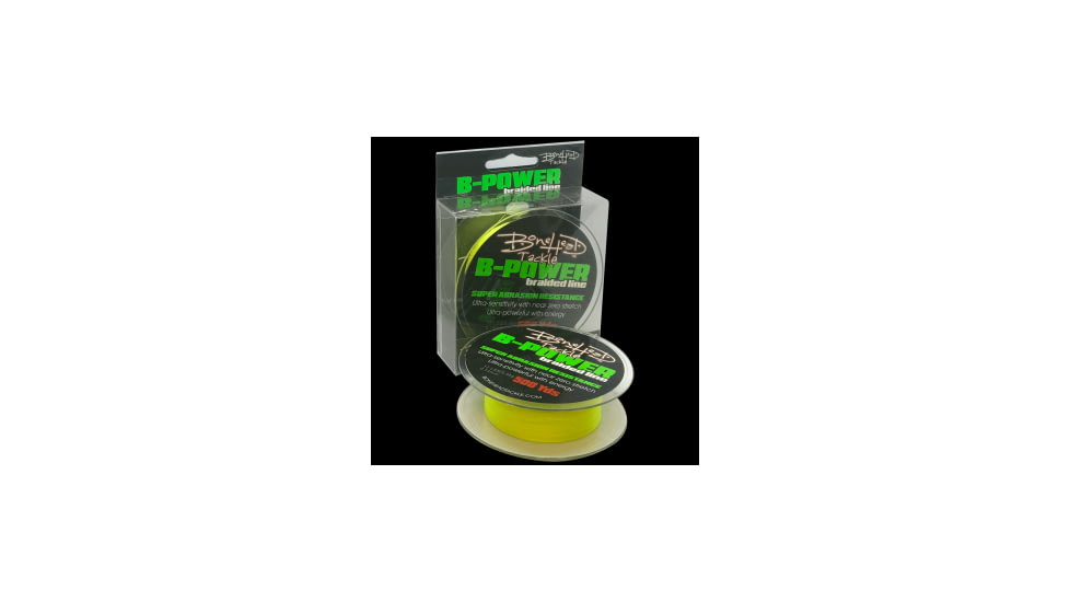 Bonehead Tackle Braided Fishing Line 4X 12LB - Yellow, 500, BH-BHB4X500YE