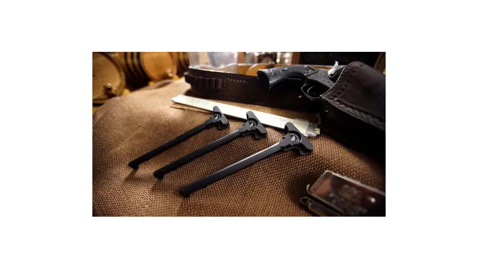Bootleg Inc AR-15 Charging Handle, Standard, Logo Lasered, Retail Packaging, Black, BP-CH