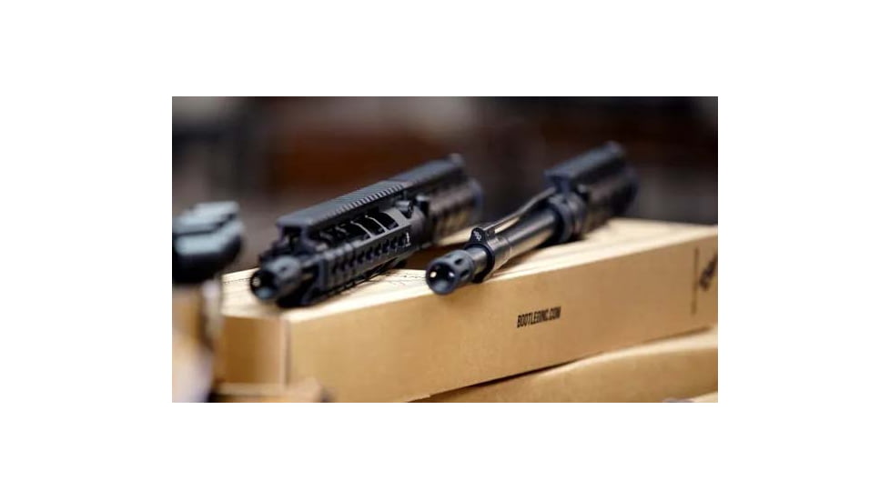 Bootleg Inc AR-15 Low Profile Gas Block, 750 Dia, SBN Coating, Logo Lasered, Retail Packaging, Black, BP-AGB