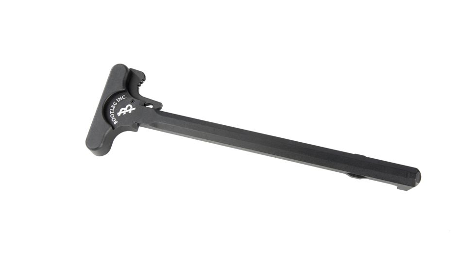 Bootleg Inc Charging Handle, AR15, Standard, Logo Lasered, Black, BP-CH