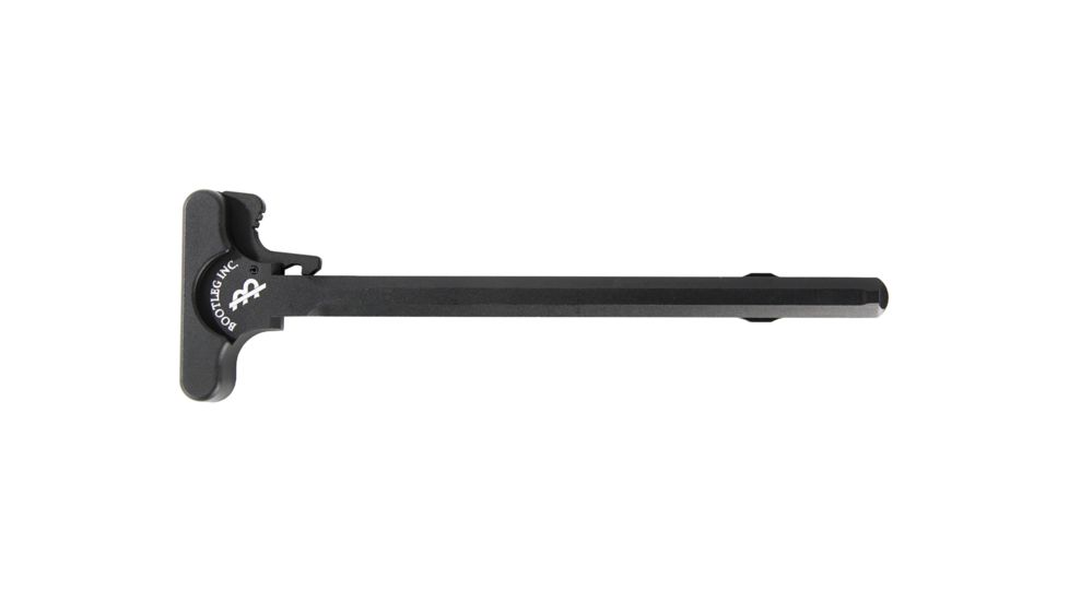 Bootleg Inc Charging Handle, AR15, Standard, Logo Lasered, Black, BP-CH