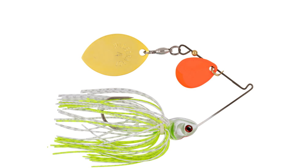 Booyah Covert Finesse Spinnerbait, Gold Oklahoma Orange Colorado Blade, 1/2oz, 4in, Wt Chtslvsc/Prcht, BYCVF12OCGOK729