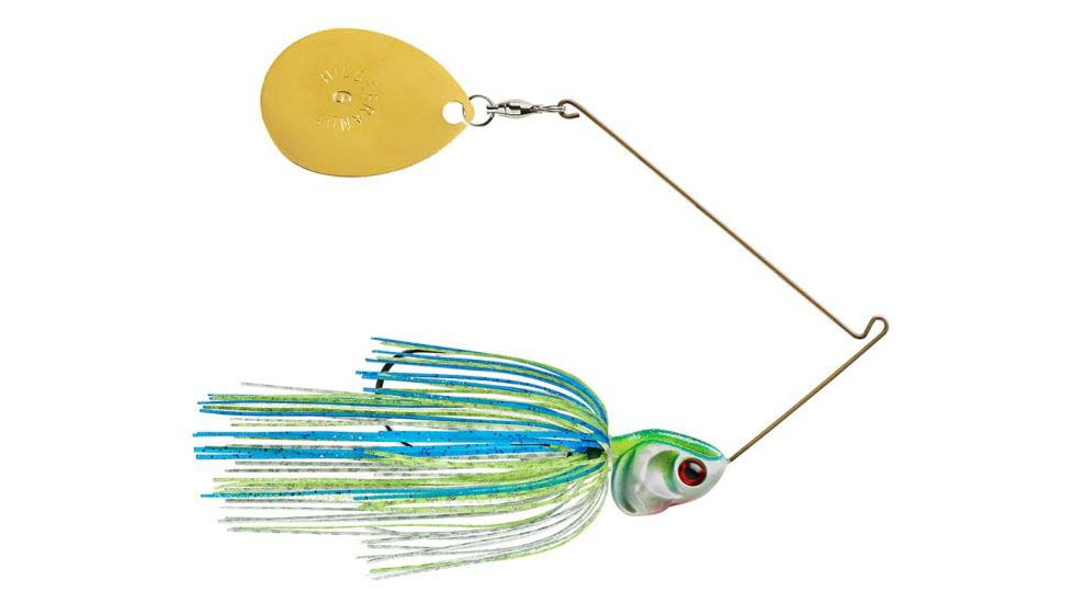 Booyah J.C. Covert Spinnerbait, 3/4oz, G Col Wt/Chart/Blue, BYCVS34GC730