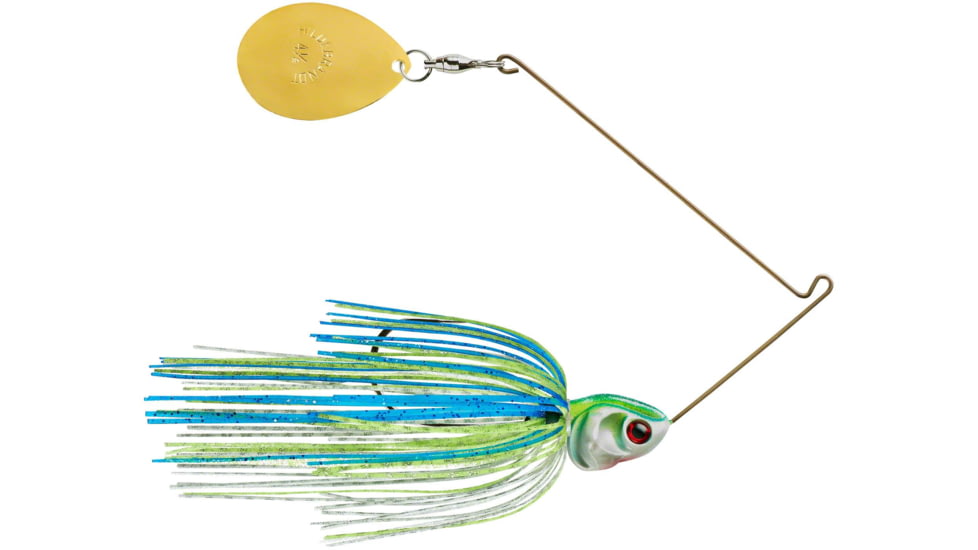 Booyah J.C. Covert Spinnerbait, 1/2oz, G Col #4 Wt/Chart/Blue, BYCVS12G4C730