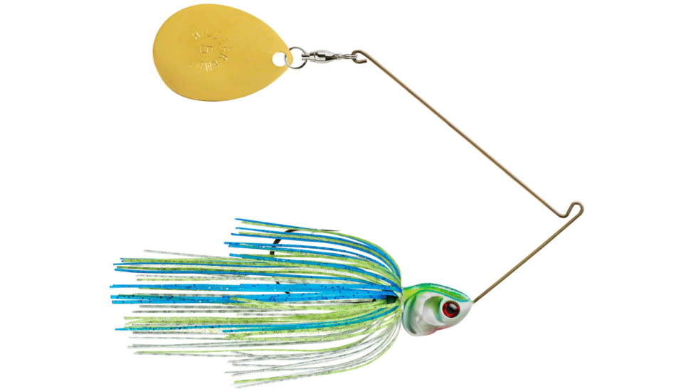 Booyah J.C. Covert Spinnerbait, 1/2oz, G Col #5 Wt/Chart/Blue, BYCVS12G5C730
