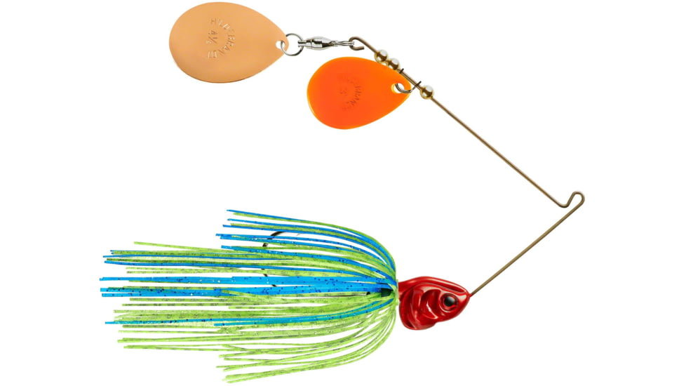Booyah J.C. Covert Spinnerbait, 1/2oz, Org/Cop Col Blue Chart/Rd Hd, BYCVS12OCC725
