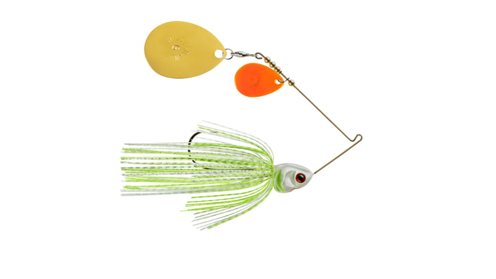 Booyah J.C. Covert Spinnerbait, 3/4oz, Org/G Col Wt Cht Slvsc/PrCht, BYCVS34OGC729