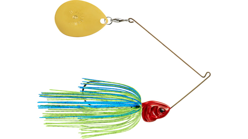 Booyah J.C. Covert Spinnerbait, 3/4oz, G Col Blue Chart/Rd Hd, BYCVS34GC725