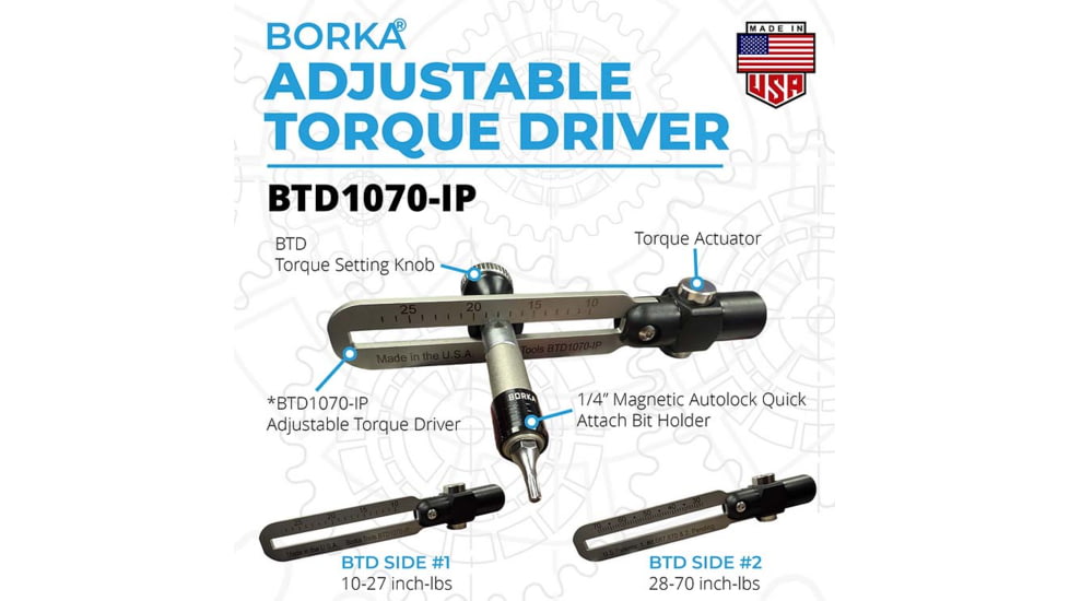 Borka Tools Standard Configuation Adjustable Torque Driver Kit