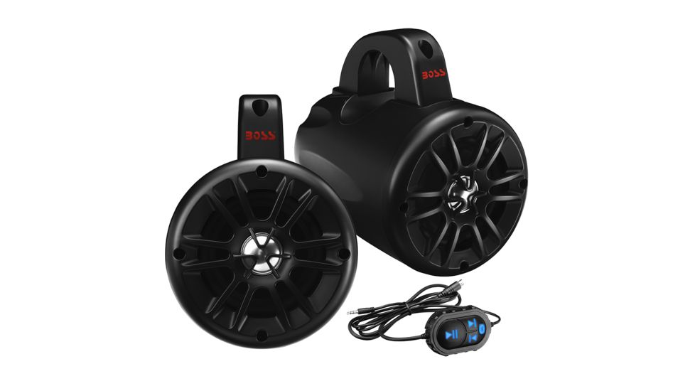 Boss Audio 4" 2-Way Amplified Roll Cage/Waketower Speaker Pods w/Bluetooth Controller BM40AMPBT 73102