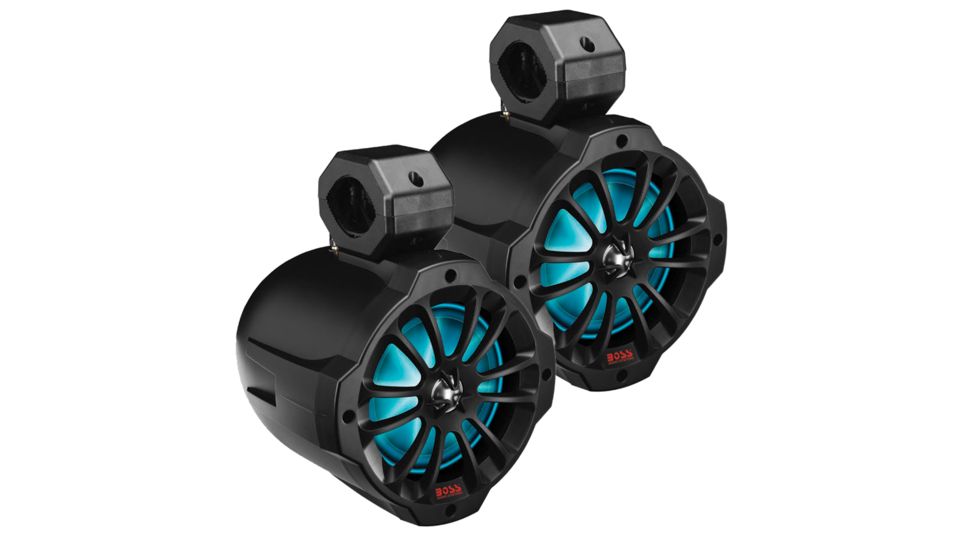 Boss Audio 6.5&quot; Amplified Wake Tower Multi-Color Illuminated Speakers - Black 77204