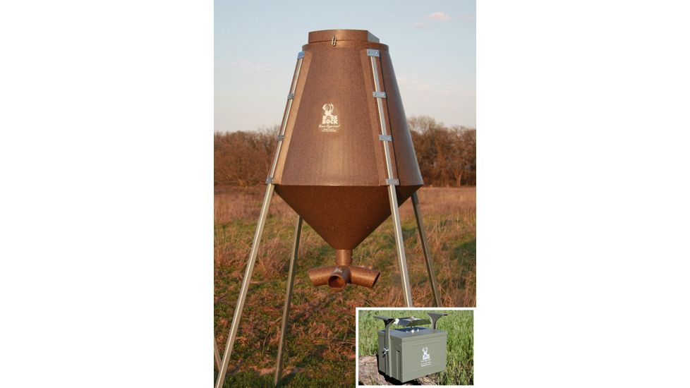 Boss Buck 1200lb Feeders, 12V Auto System, 105in Square Legs BB-BF12.A