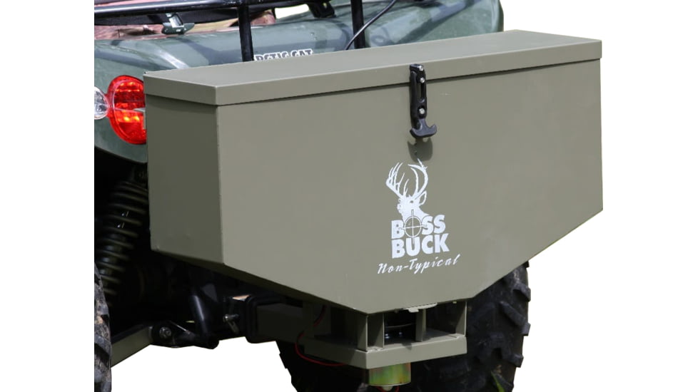 Boss Buck 80 Seeder/Spreader w/4-prong TailgateAdapter and Reciever &amp; Push Button/Remove Set, BB-1.80