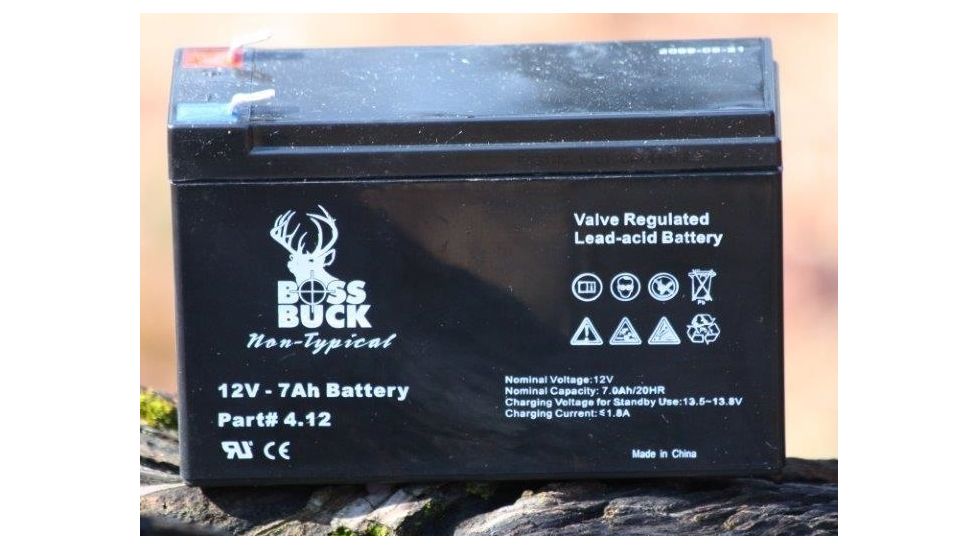Boss Buck Battery, Rechargable 12v, 7ah, Sealed Lead Acid BB-4.12