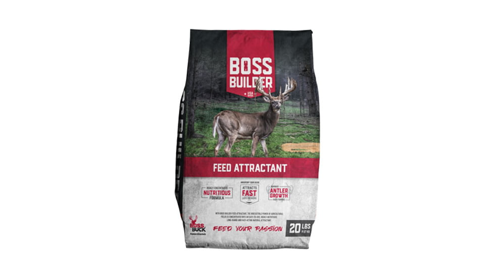 Boss Buck Builder - Feed Attractant - 20 lbs - Protein based formula is nutrient dense and contains optimal levels of fats, BB-BLDR-20LB