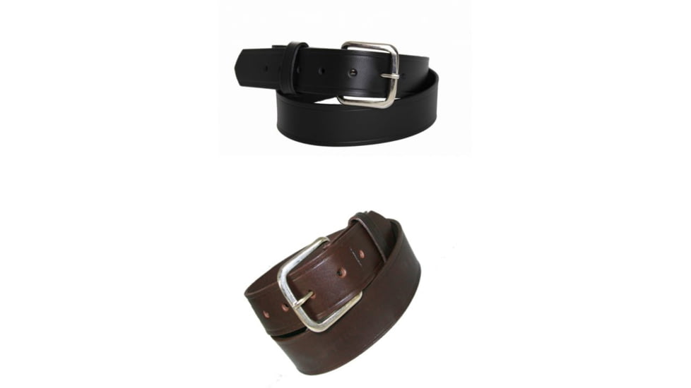 Boston Leather 1 1/2 Off Duty Belt American Value Line - Mens, Black, Cordovan