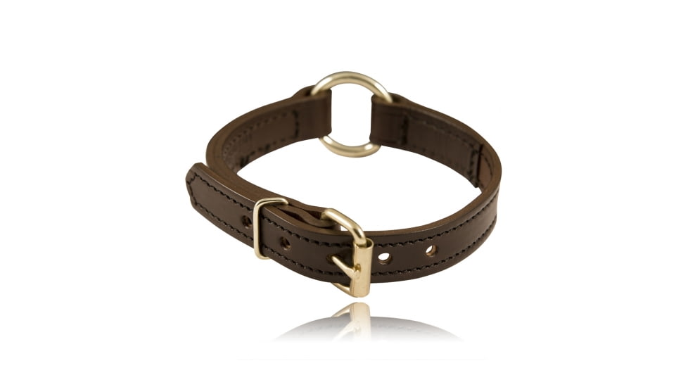 Boston Leather 1 Split Ring K-9 Collars, 20in, Black, 8350-BLK-1-20