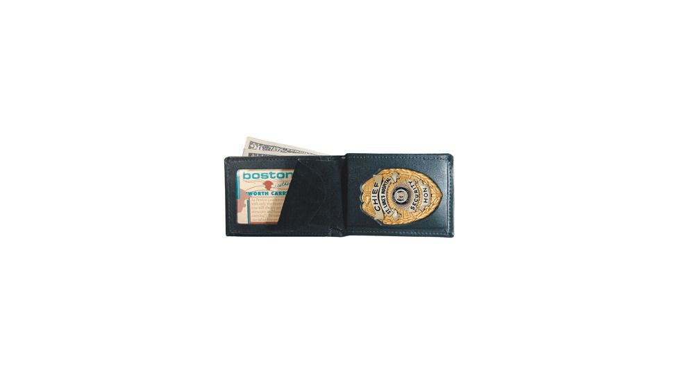 Boston Leather Billfold Badge Case Walltbadge - 250-S-4155